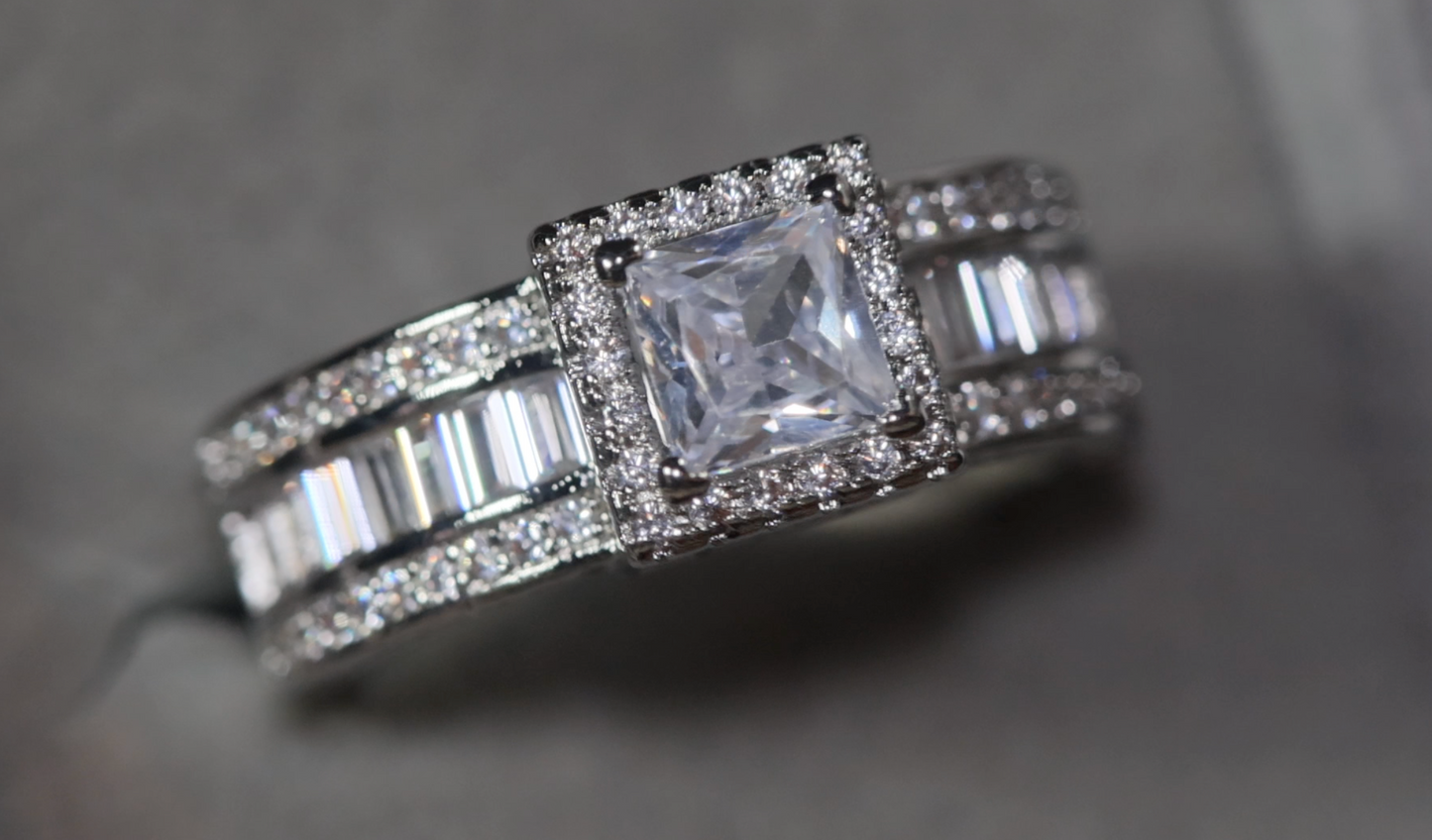 Engagement Ring | Baguette Engagement Ring | Promise Ring