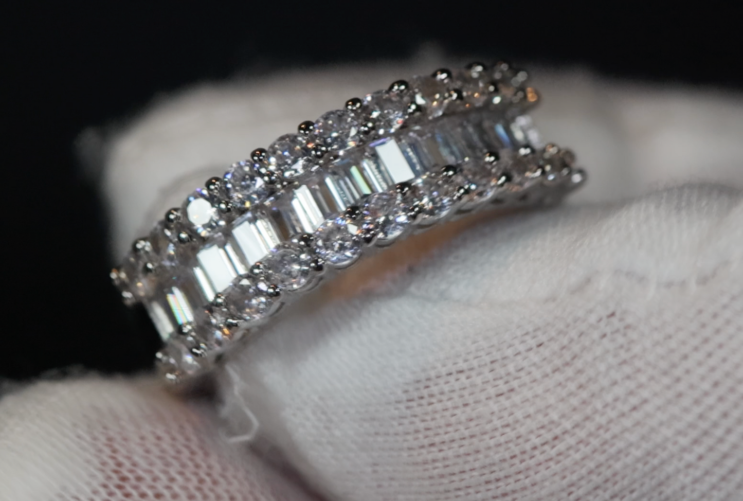 Engagement Ring | Womens Wedding Band | Baguette Ring | Engagement Ring Diamond