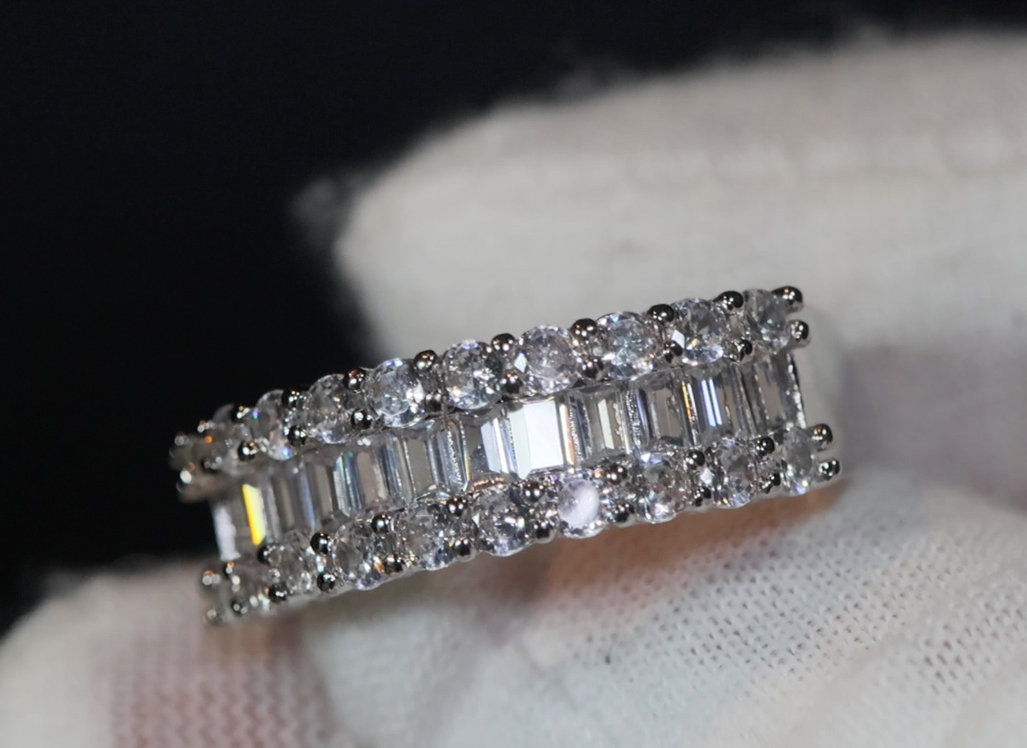 Engagement Ring | Womens Wedding Band | Baguette Ring | Engagement Ring Diamond