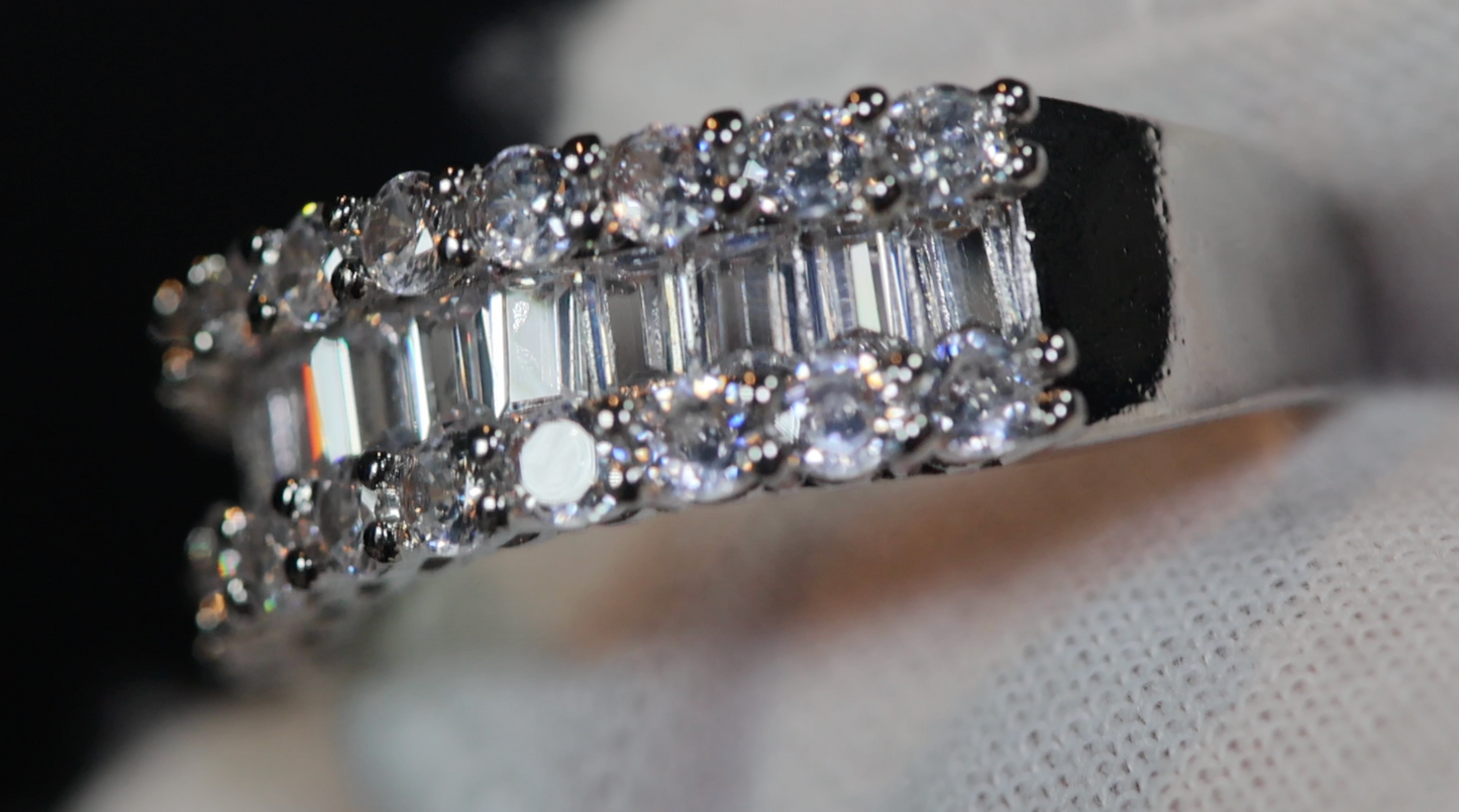 Engagement Ring | Womens Wedding Band | Baguette Ring | Engagement Ring Diamond
