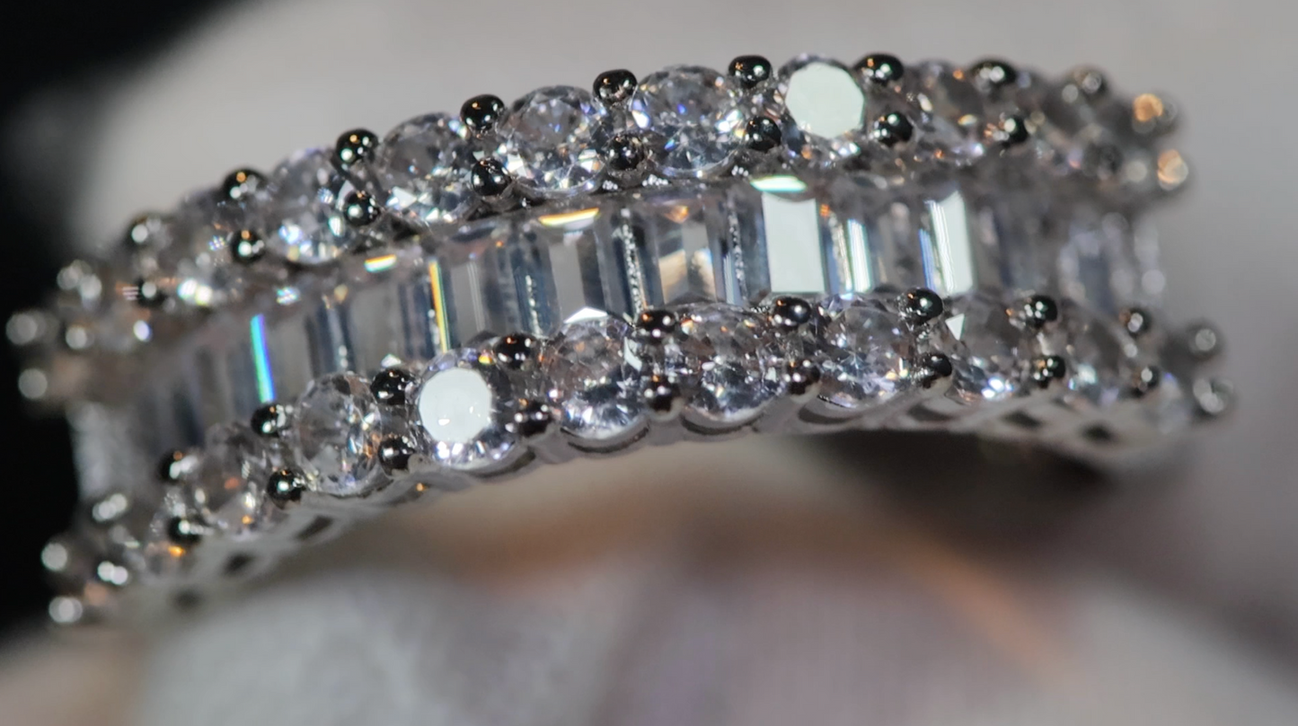 Engagement Ring | Womens Wedding Band | Baguette Ring | Engagement Ring Diamond