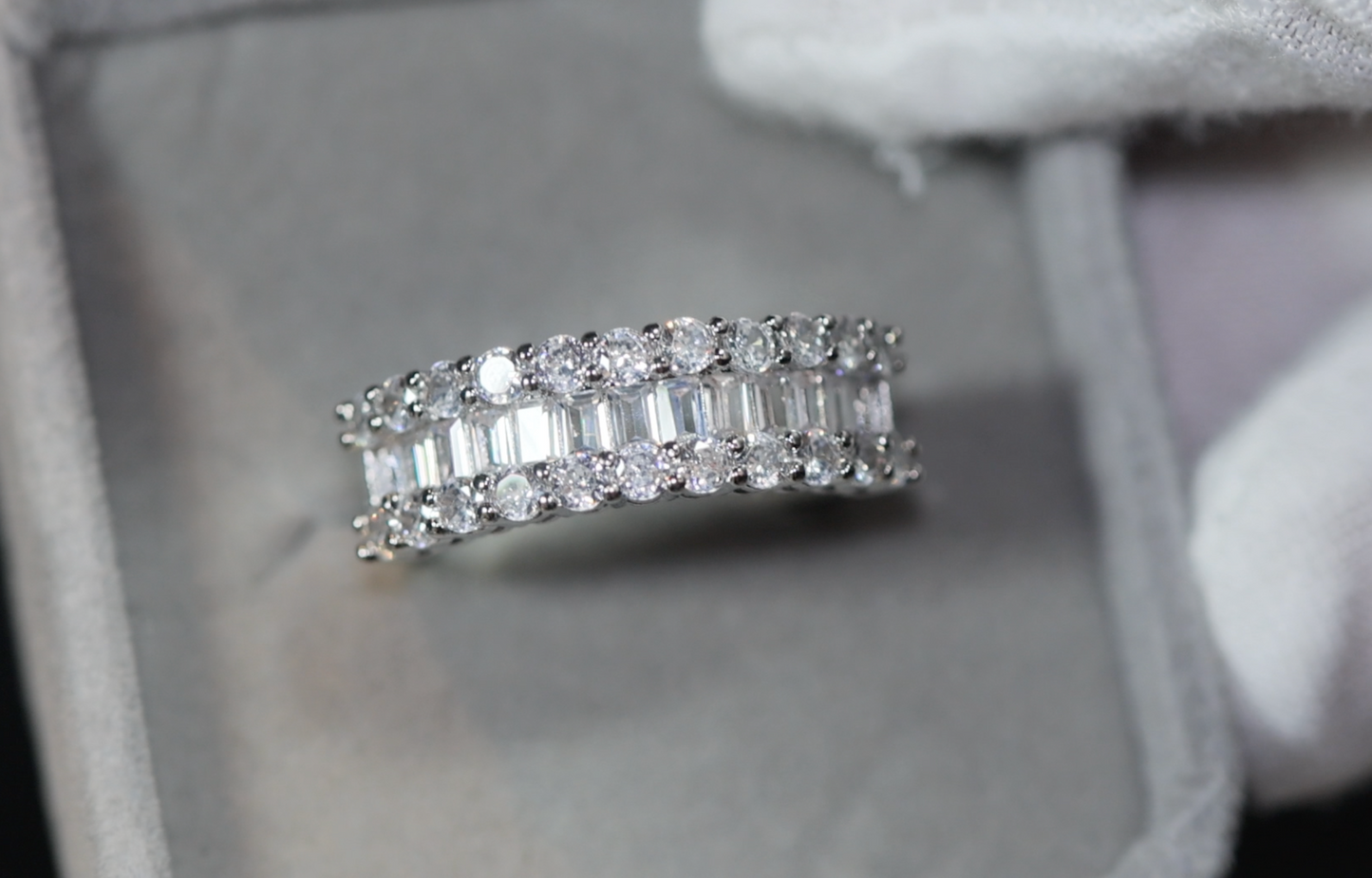 Engagement Ring | Womens Wedding Band | Baguette Ring | Engagement Ring Diamond