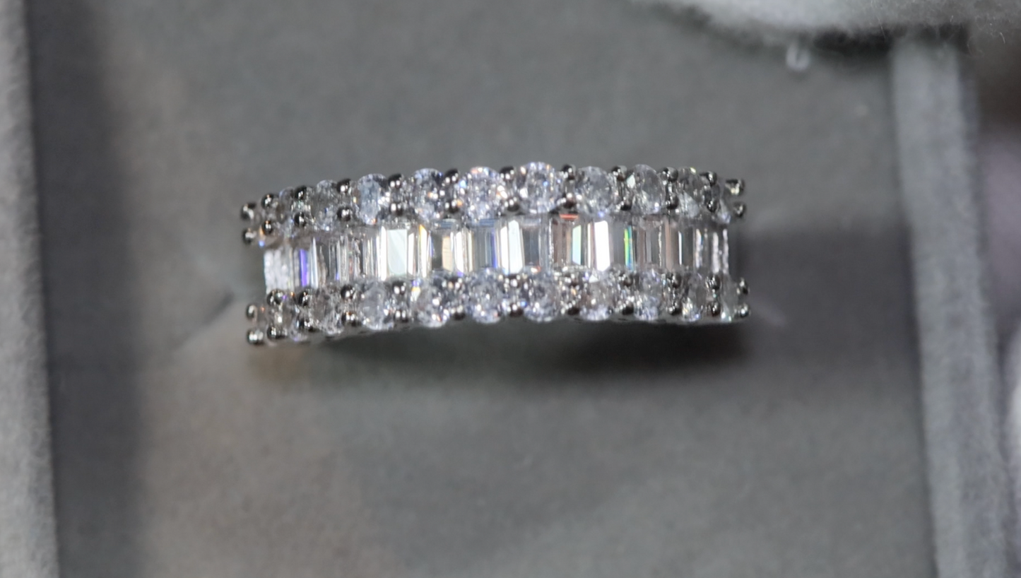 Engagement Ring | Womens Wedding Band | Baguette Ring | Engagement Ring Diamond