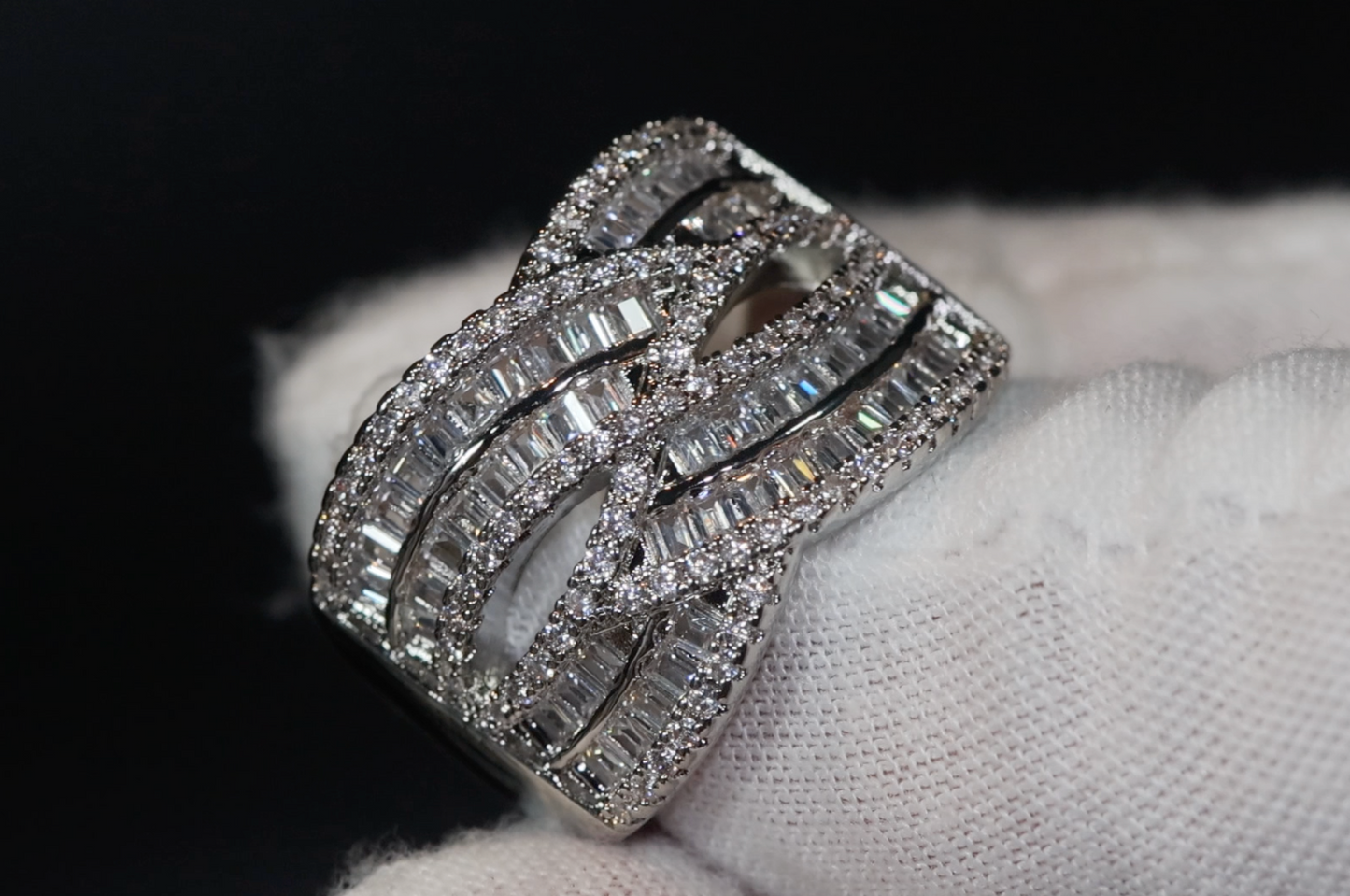 Womens Baguette Diamond Ring | Mens Baguette Diamond Ring | Baguette Ring