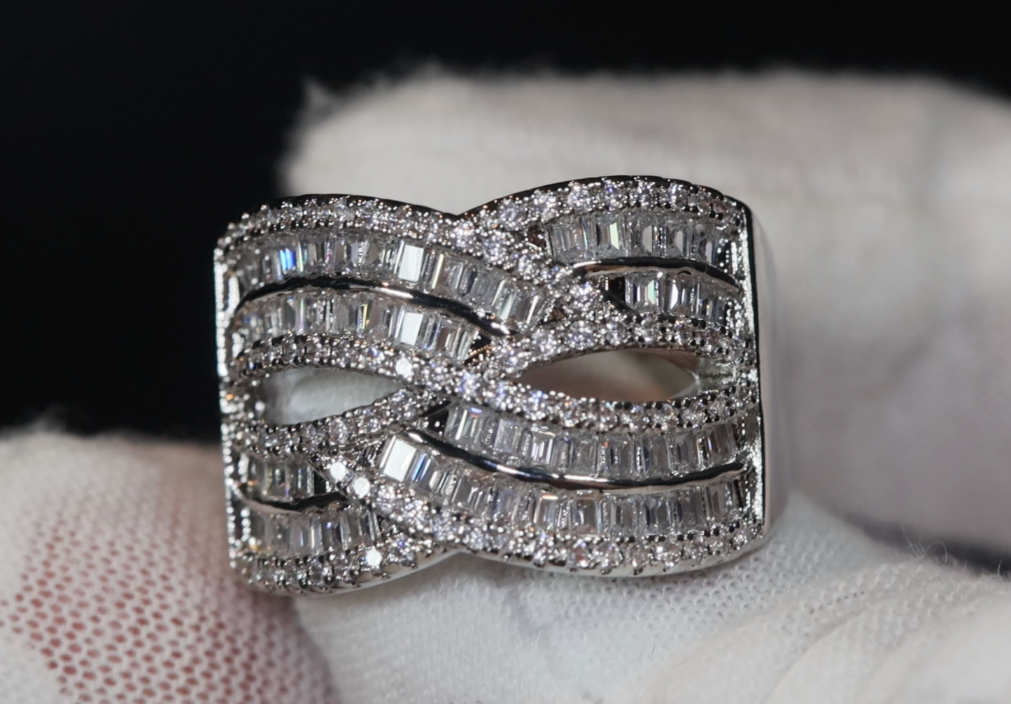 Womens Baguette Diamond Ring | Mens Baguette Diamond Ring | Baguette Ring