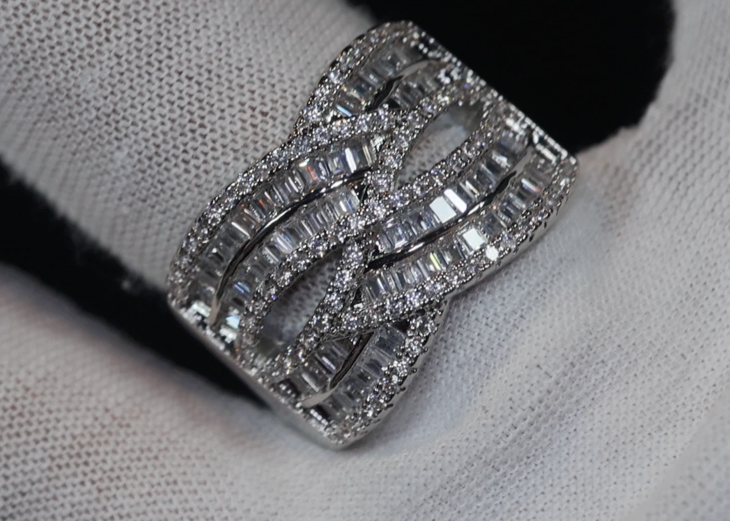 Womens Baguette Diamond Ring | Mens Baguette Diamond Ring | Baguette Ring