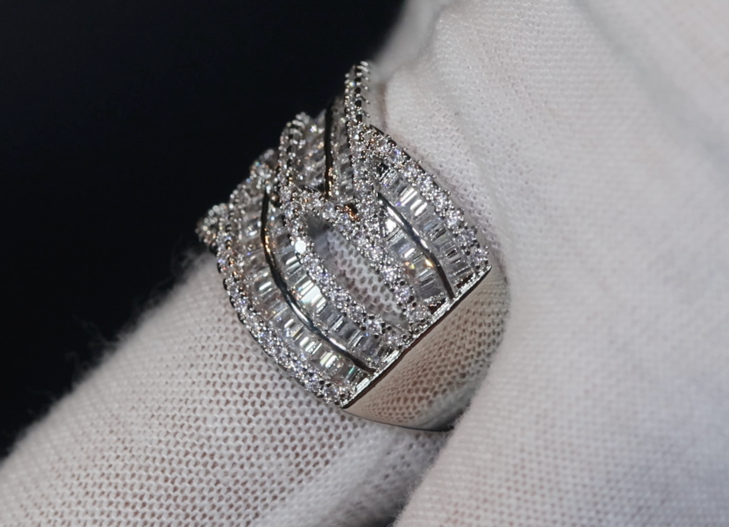 Womens Baguette Diamond Ring | Mens Baguette Diamond Ring | Baguette Ring