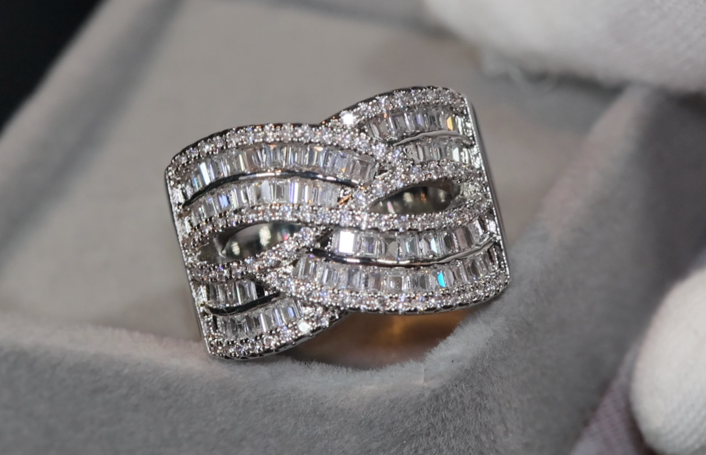 Womens Baguette Diamond Ring | Mens Baguette Diamond Ring | Baguette Ring