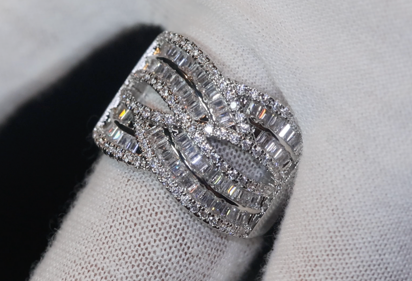 Mens Baguette Diamond Ring