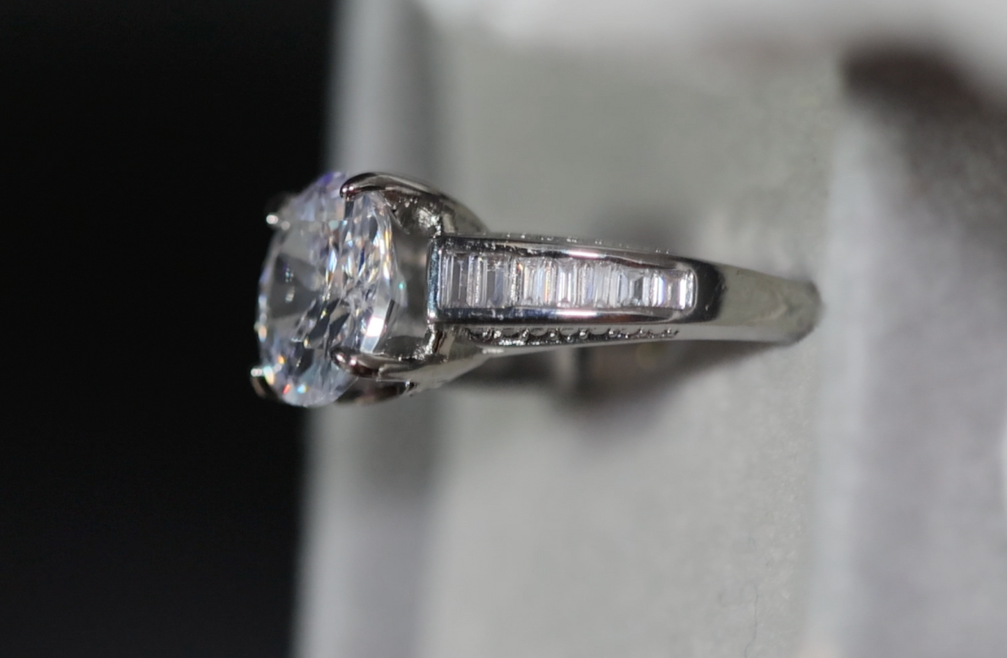 Womens Engagement Ring | Womens Baguette Wedding Ring