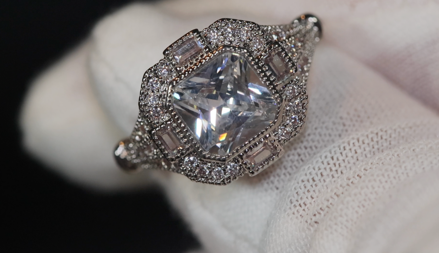 Vintage Diamond Ring | Womens Engagement Ring