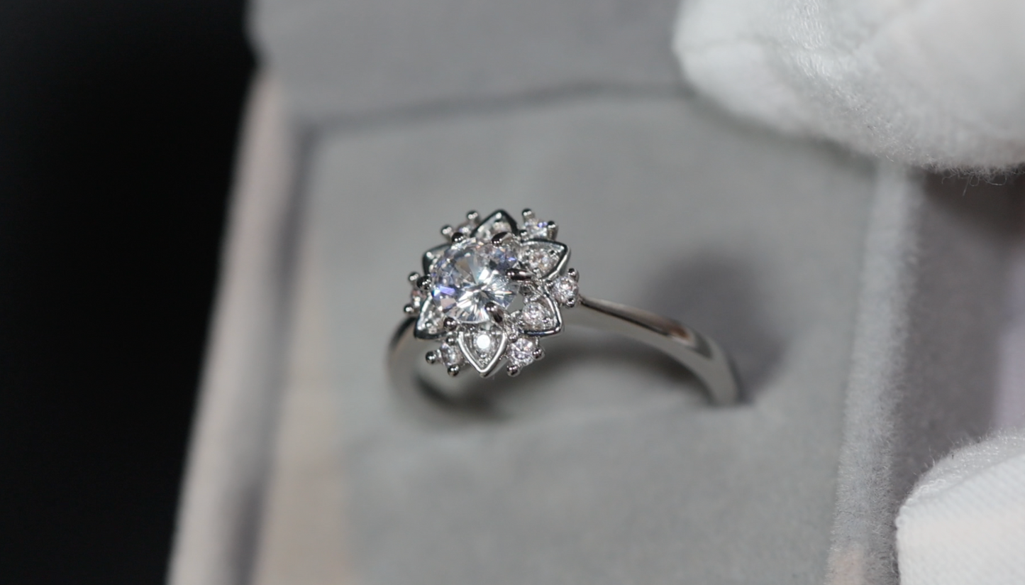 Diamond Snowflake Ring | Snowflake Ring | Charm Ring | Star Ring | Diamond Star Ring | Charm Ring | Flower Ring | Diamond Flower Ring