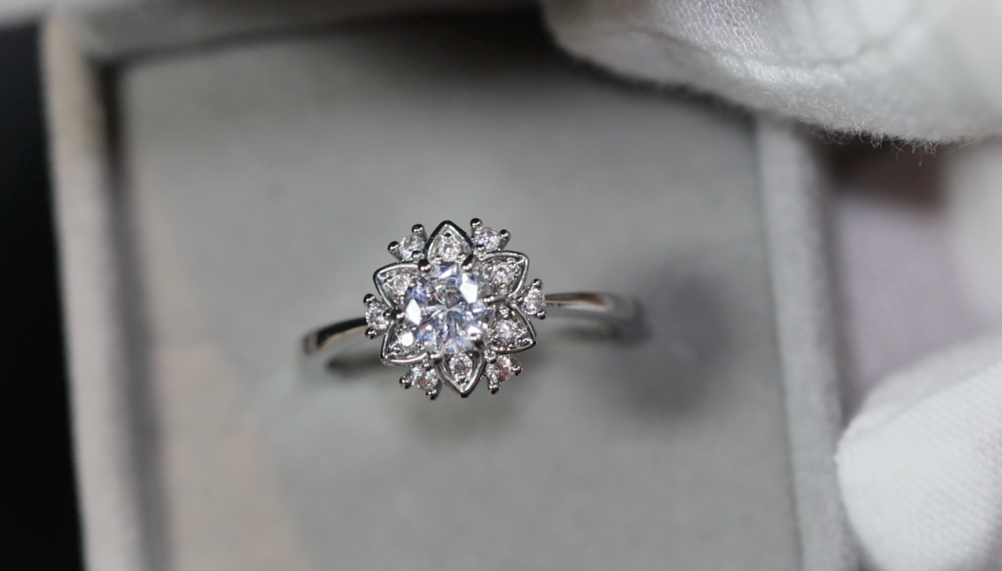 Diamond Snowflake Ring | Snowflake Ring | Charm Ring | Star Ring | Diamond Star Ring | Charm Ring | Flower Ring | Diamond Flower Ring