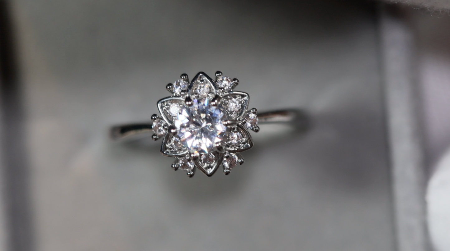 Diamond Snowflake Ring | Snowflake Ring | Charm Ring | Star Ring | Diamond Star Ring | Charm Ring | Flower Ring | Diamond Flower Ring