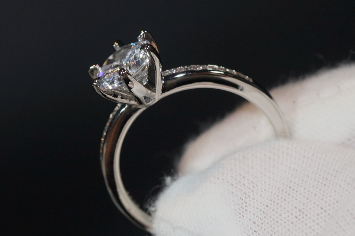 Diamond Engagement Ring | Round Diamond Engagement Ring | Womens Engagement Ring