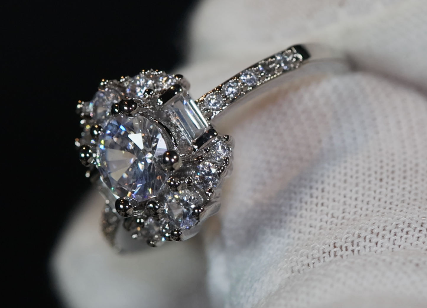 Round Engagement Ring | Womens Diamond Ring | Round Diamond Ring