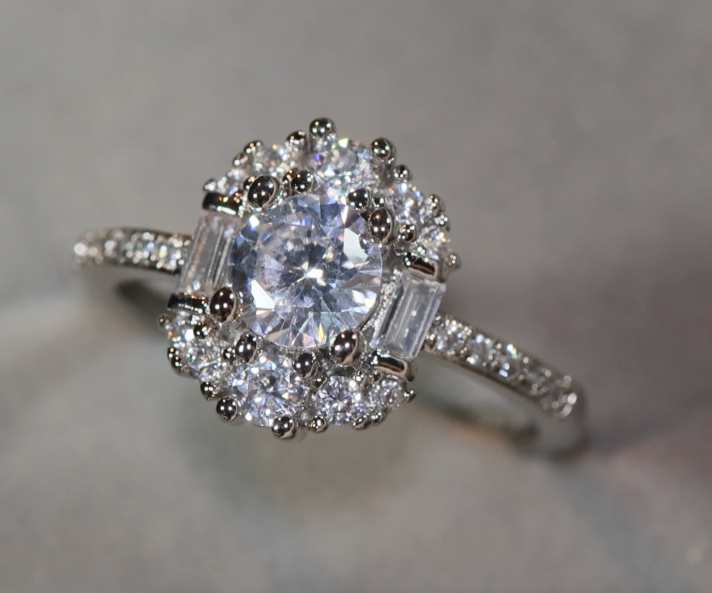 Round Engagement Ring | Womens Diamond Ring | Round Diamond Ring