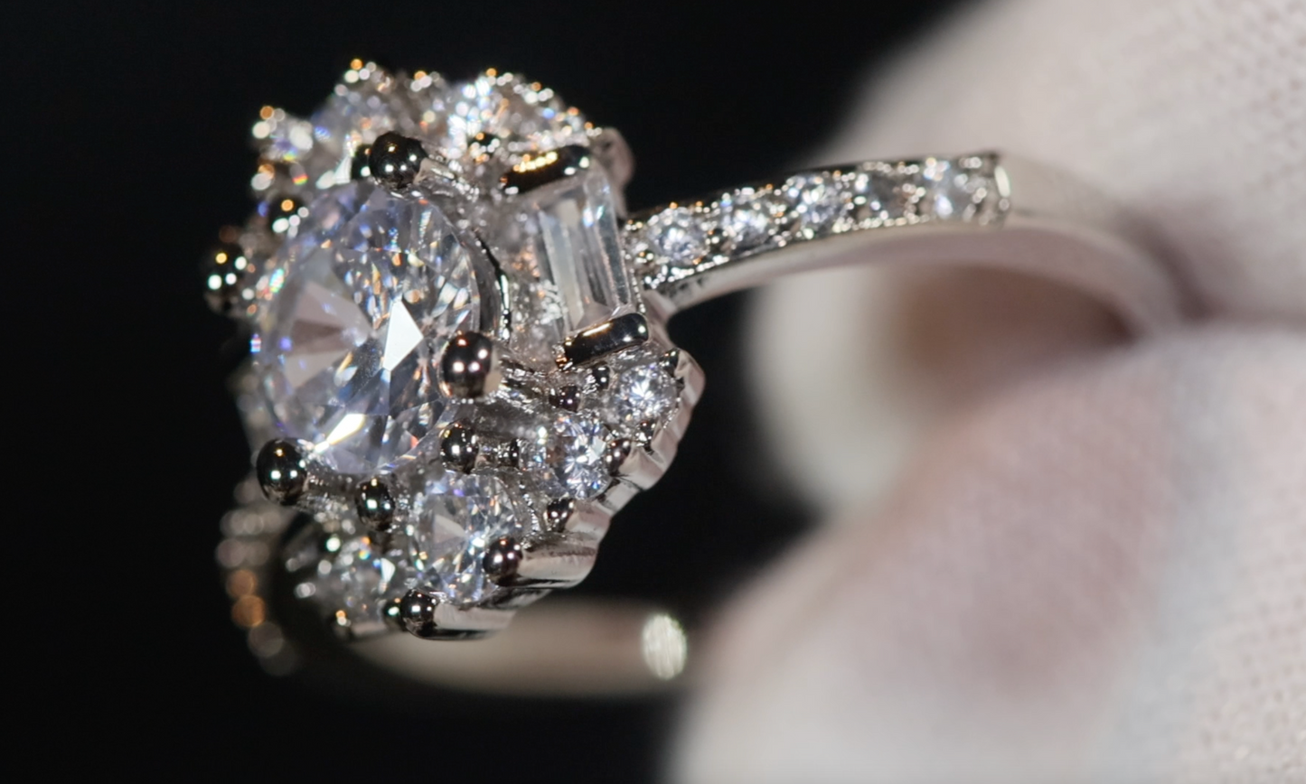 Round Engagement Ring | Womens Diamond Ring | Round Diamond Ring