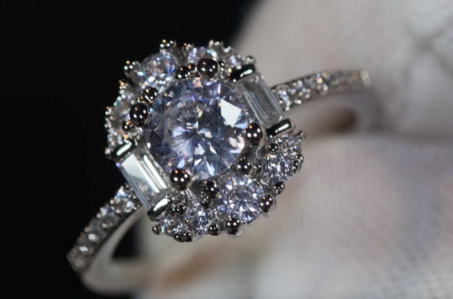 Round Engagement Ring | Womens Diamond Ring | Round Diamond Ring