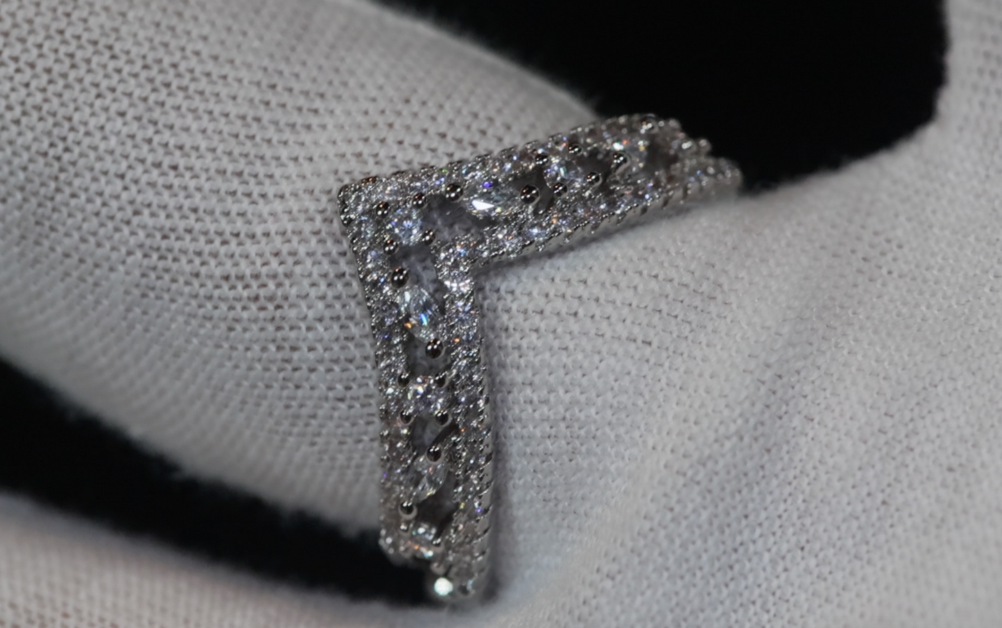 Wishbone Ring | Wishbone Engagement Ring | V Shape Engagement Ring | Wishbone Diamond Ring