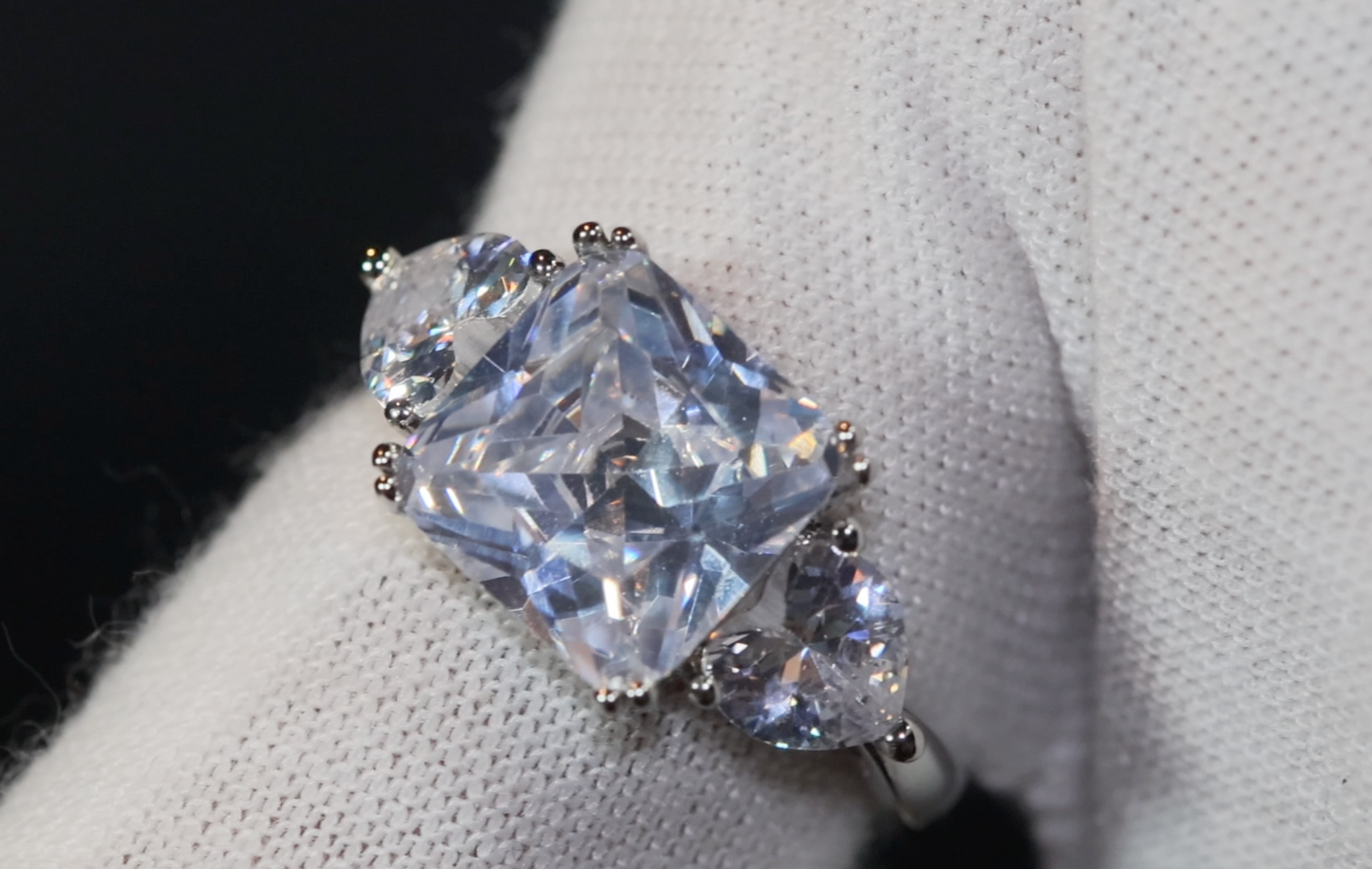 Three Stone Ring | Womens Engagement Ring | Three Stone Engagement Ring