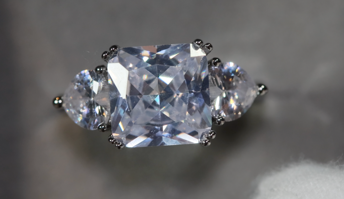 Three Stone Ring | Womens Engagement Ring | Three Stone Engagement Ring