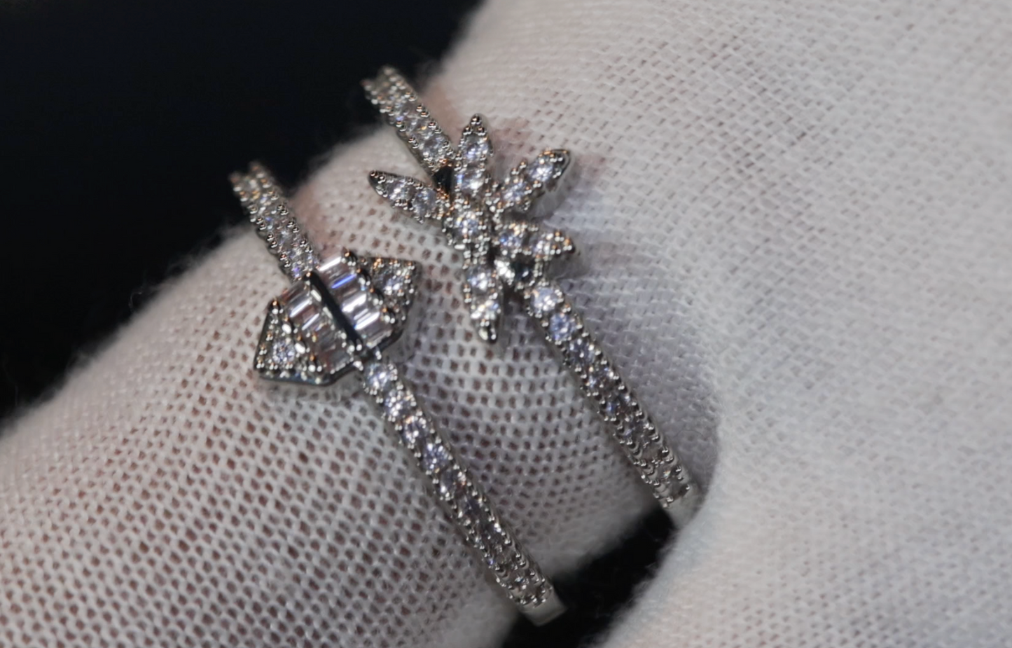 Vintage Diamond Ring | Flower Diamond Ring | Womens Fashion Ring