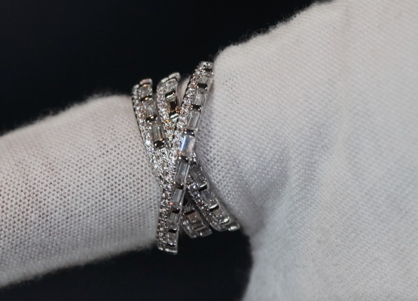 Fashion Ring | Cross Ring | Baguette Diamond Cross Ring