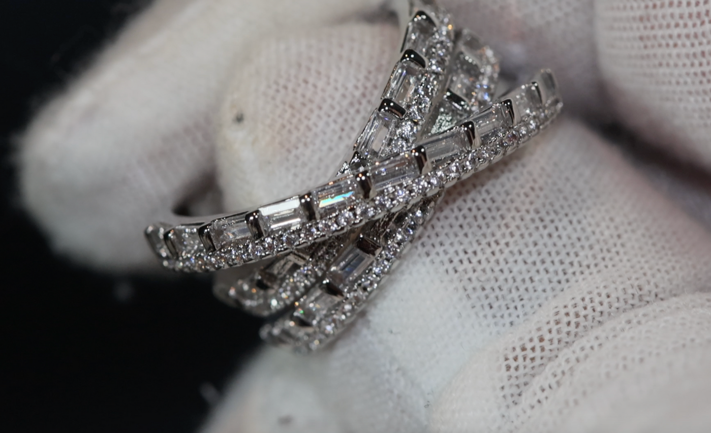 Fashion Ring | Cross Ring | Baguette Diamond Cross Ring