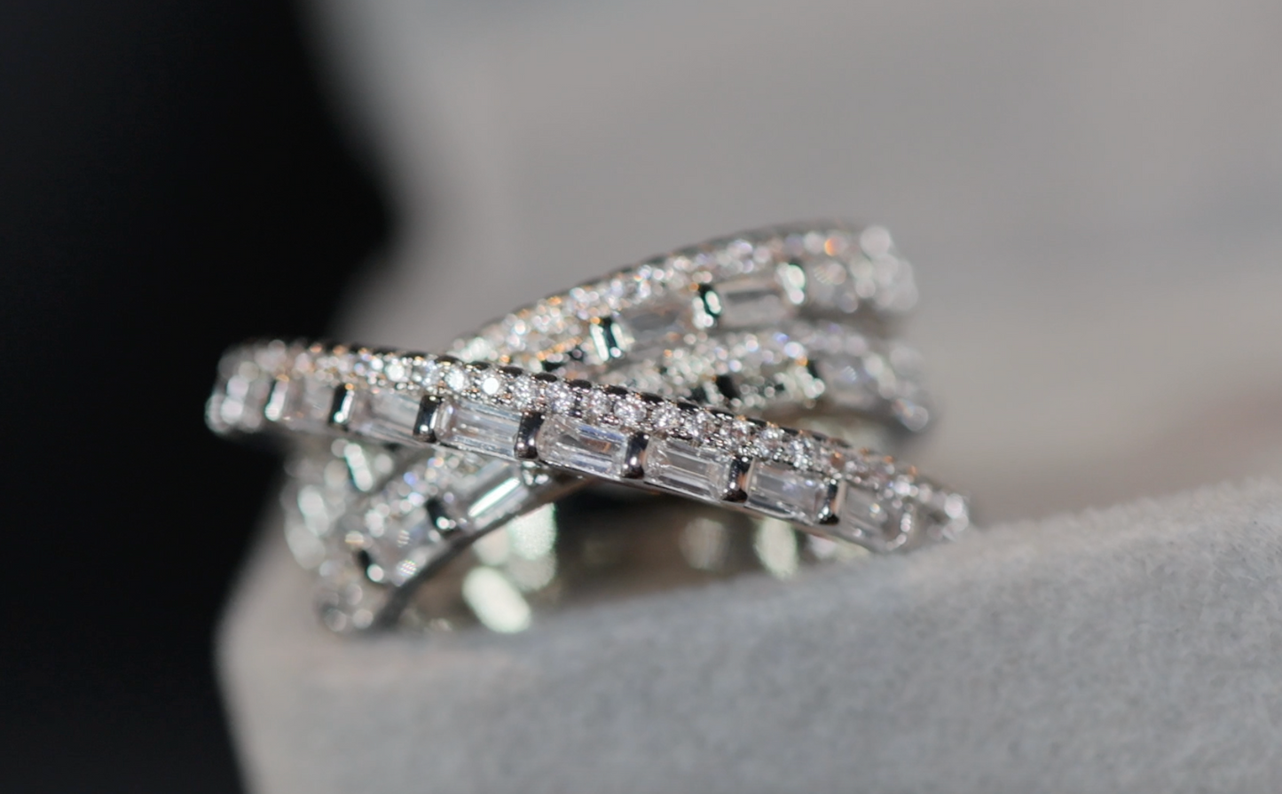 Fashion Ring | Cross Ring | Baguette Diamond Cross Ring