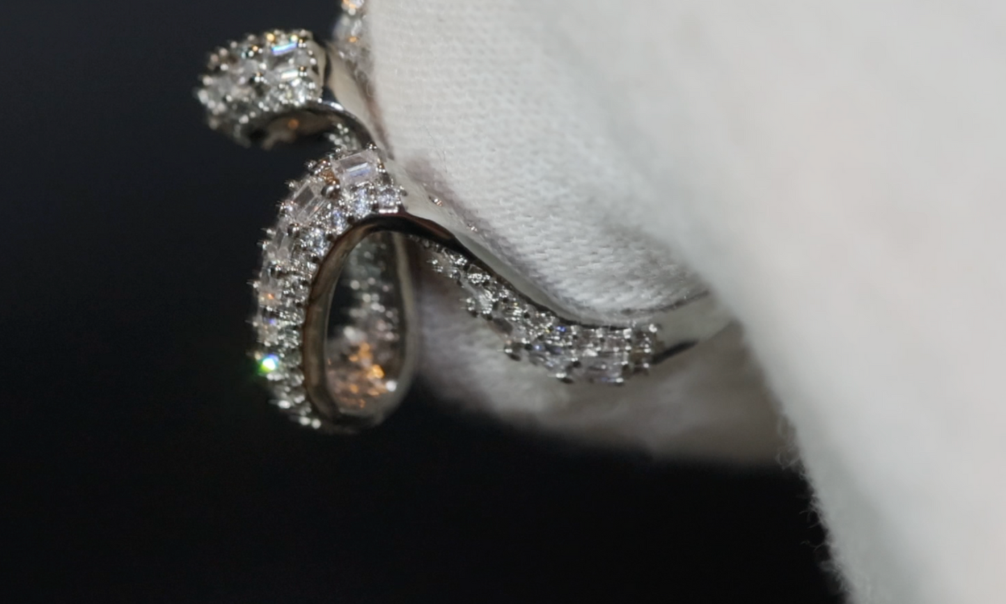 X Shape Ring | Wrapped Ring | Diamond Twist Ring | Stackable Ring | Charm Ring | Nightclub Ring