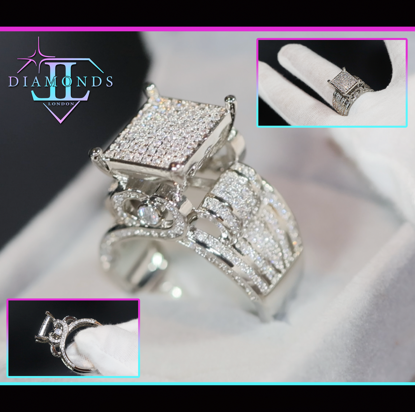 Womens big diamond ring