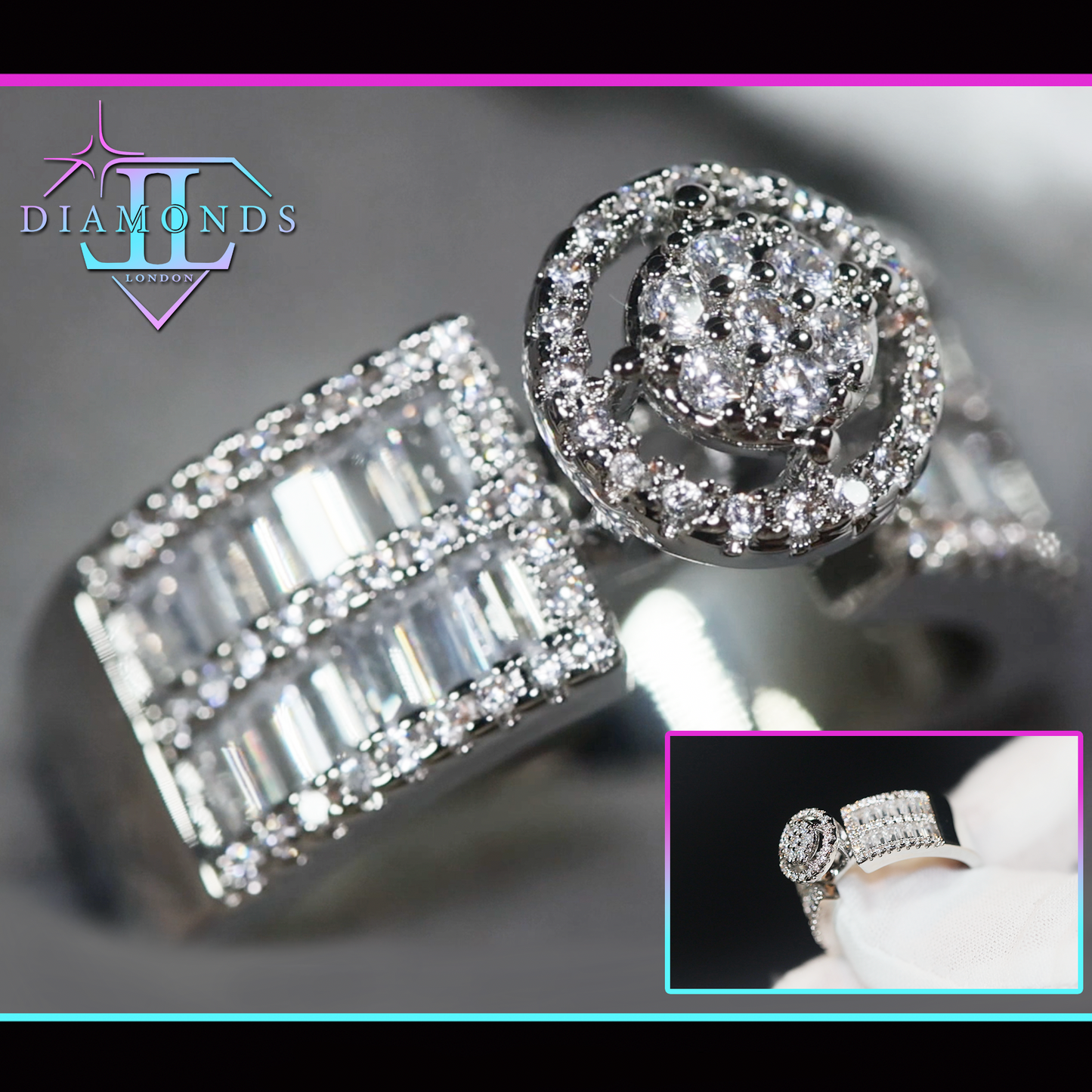 Womens Big Diamond Ring