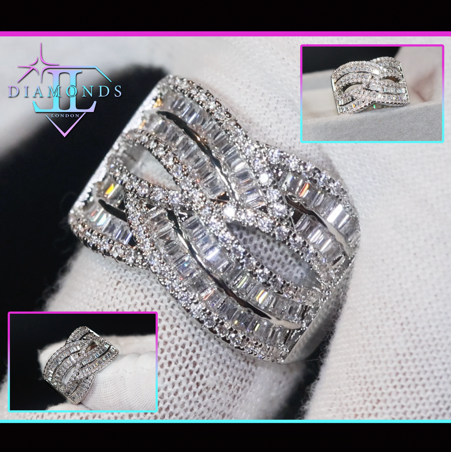 Womens Baguette Diamond Ring