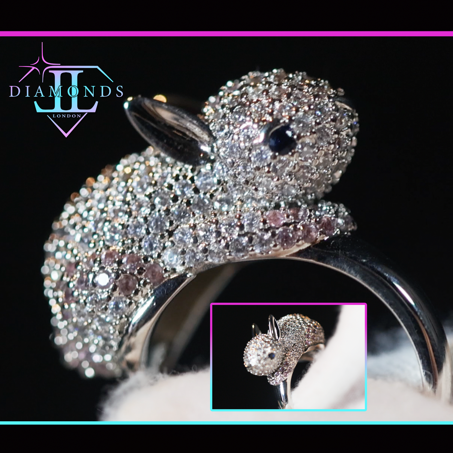Diamond Rabbit Rings
