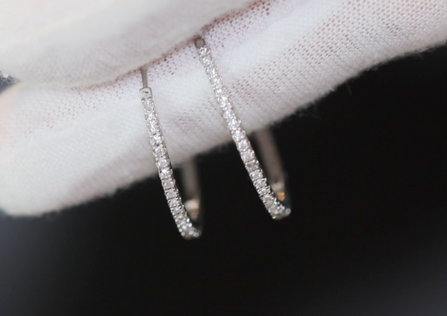 Womens Diamond Earrings | Diamond Hoop Earrings