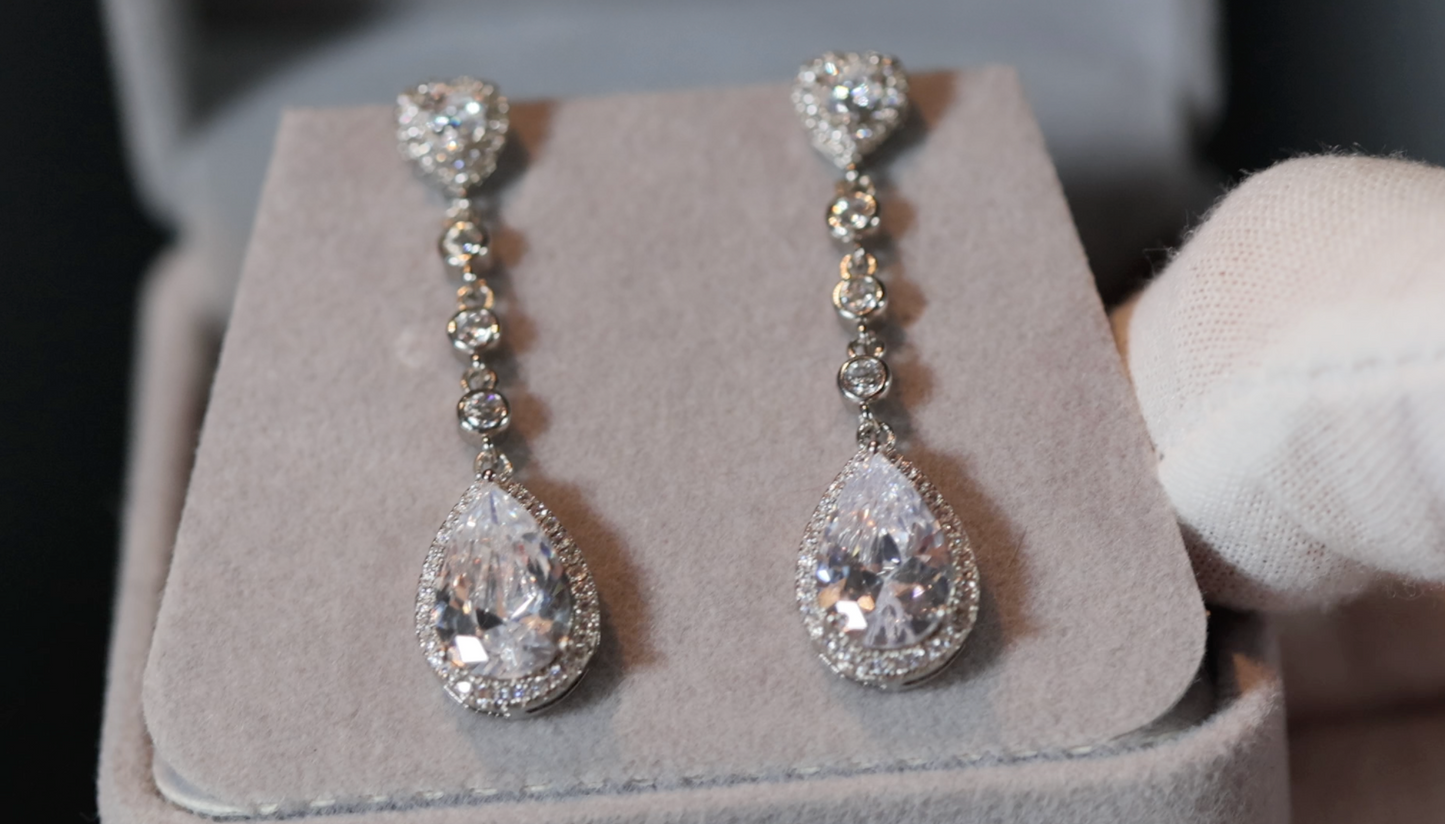 Teardrop Earrings | Womens Diamond Earrings | Pear Shape Earrings