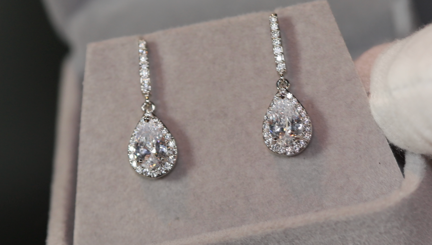 Teardrop Earrings | Womens Diamond Earrings | Pear Shape Earrings