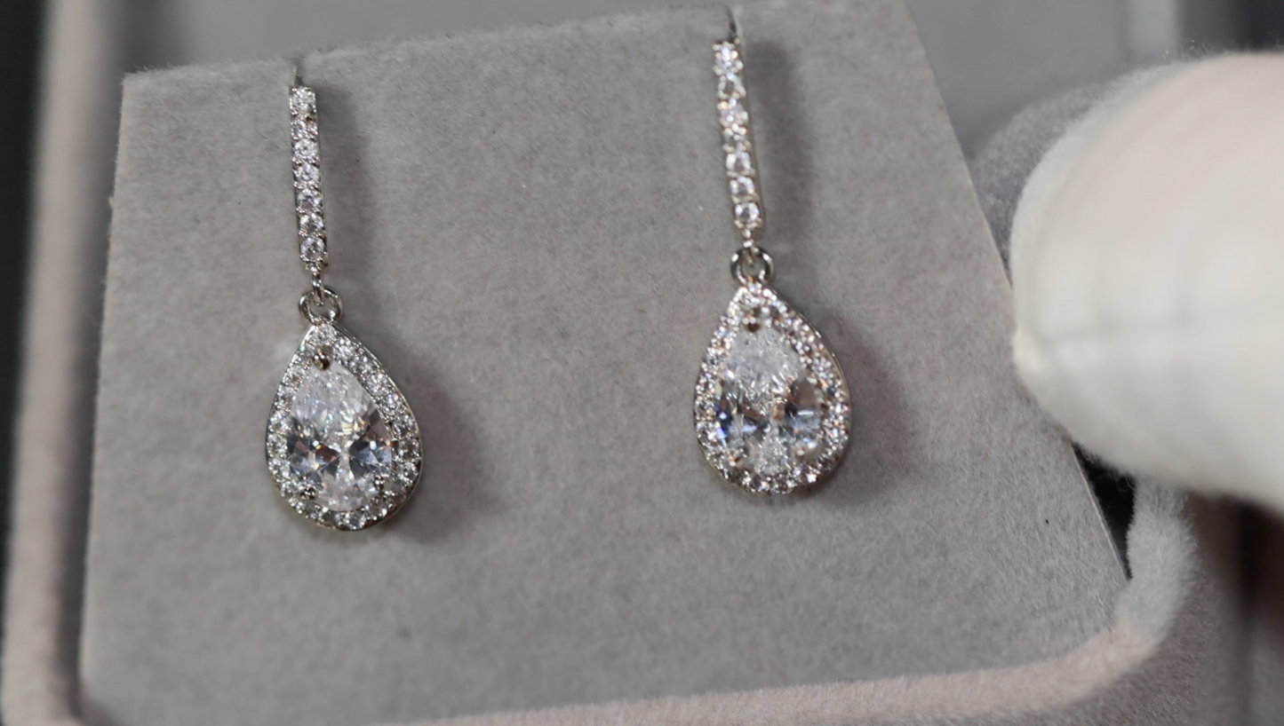 Teardrop Earrings | Womens Diamond Earrings | Pear Shape Earrings