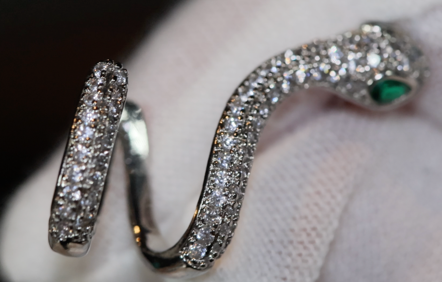 Diamond Snake Earrings | Womens Snake Earrings | Snake Earrings