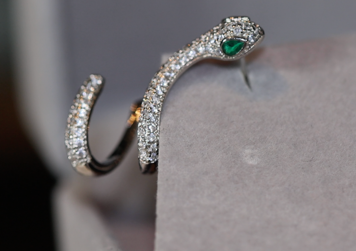 Diamond Snake Earrings | Womens Snake Earrings | Snake Earrings