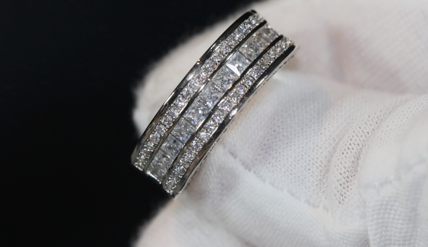 Princess Cut Ring | Mens Wedding Ring | Womens Engagement Ring