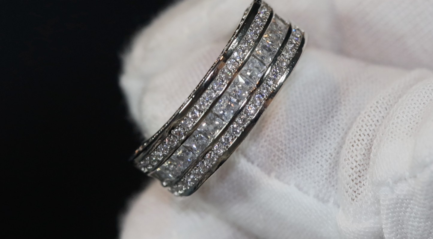 Princess Cut Ring | Mens Wedding Ring | Womens Engagement Ring