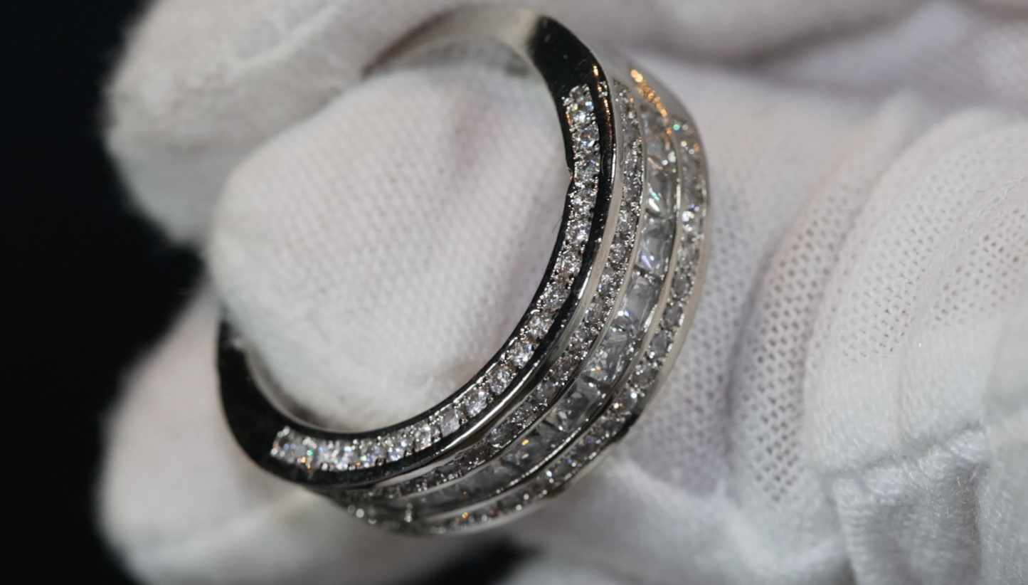 Princess Cut Ring | Mens Wedding Ring | Womens Engagement Ring