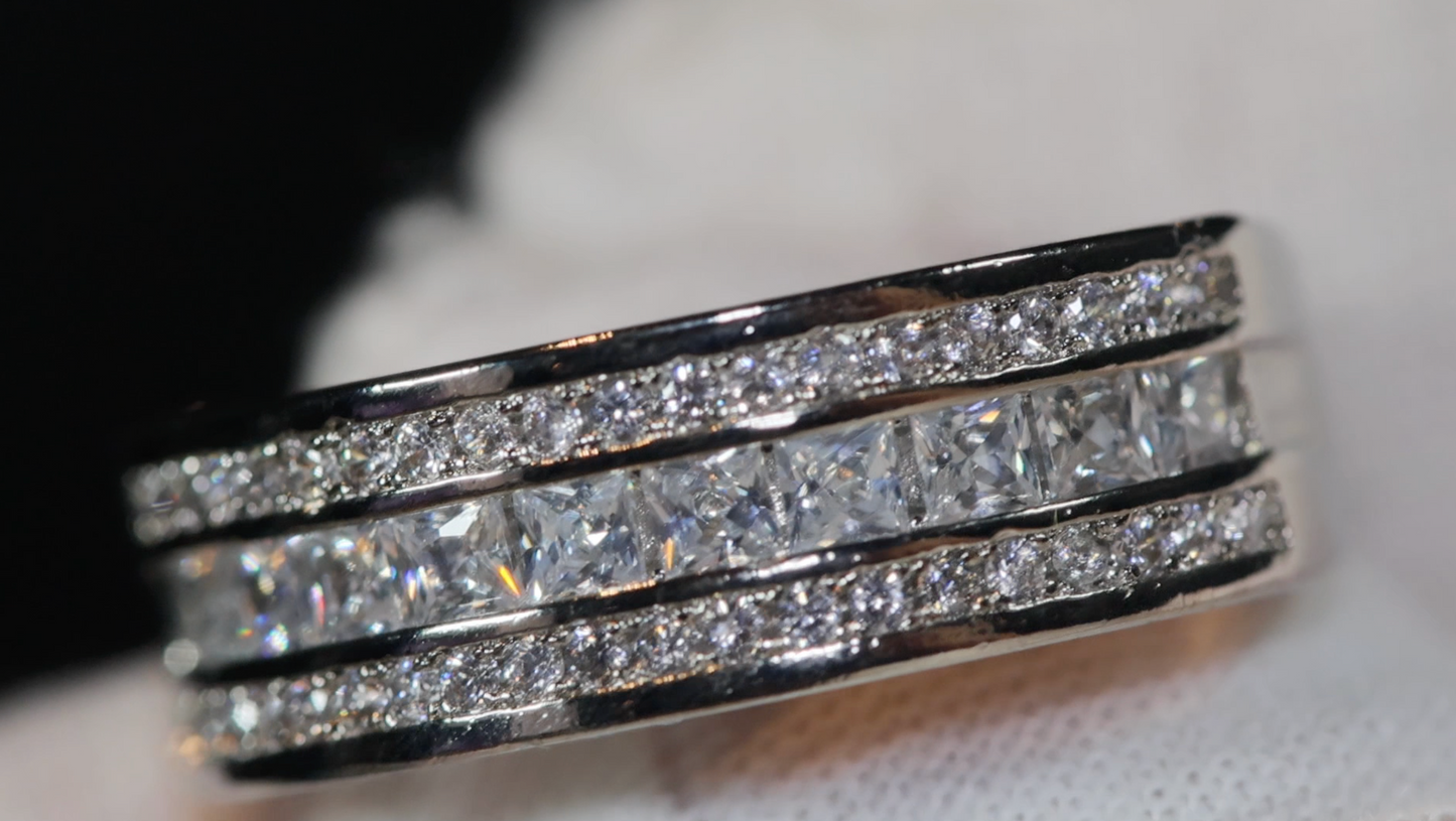 Princess Cut Ring | Mens Wedding Ring | Womens Engagement Ring