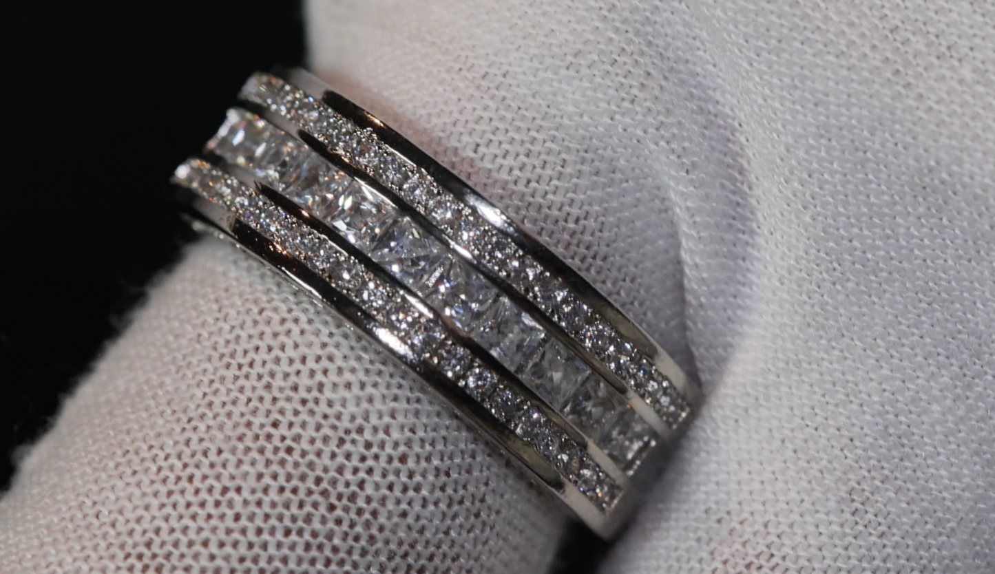 Princess Cut Ring | Mens Wedding Ring | Womens Engagement Ring