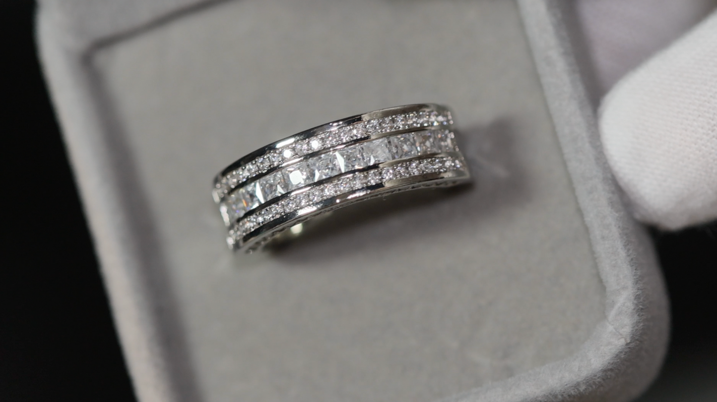 Princess Cut Ring | Mens Wedding Ring | Womens Engagement Ring