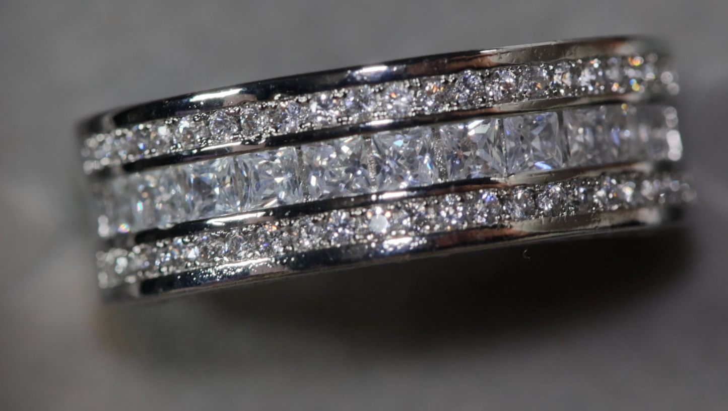 Princess Cut Ring | Mens Wedding Ring | Womens Engagement Ring