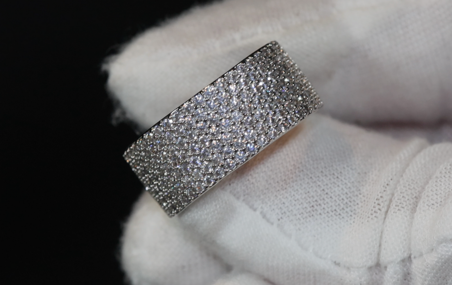 Promise Ring | Mens Pavé Diamond Ring | Men's Wedding Band