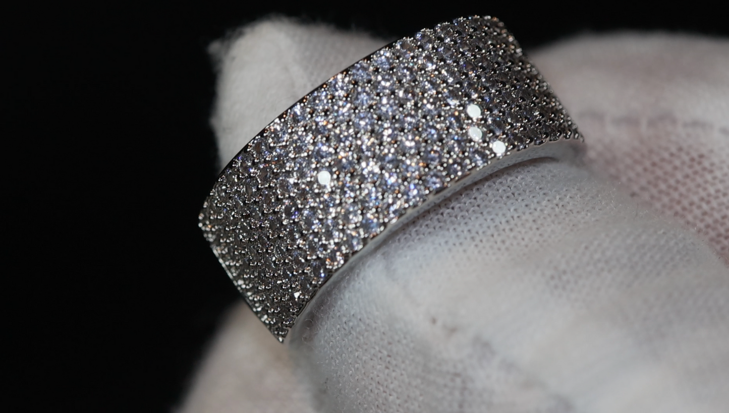 Promise Ring | Mens Pavé Diamond Ring | Men's Wedding Band